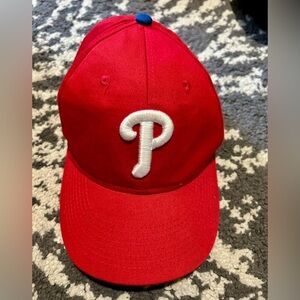 MLB Kids Classic Red Philadelphia Phillies Baseball Cap with White Logo